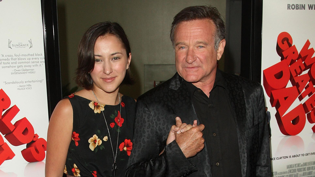 Zelda Williams und Robin Williams im Jahr 2009